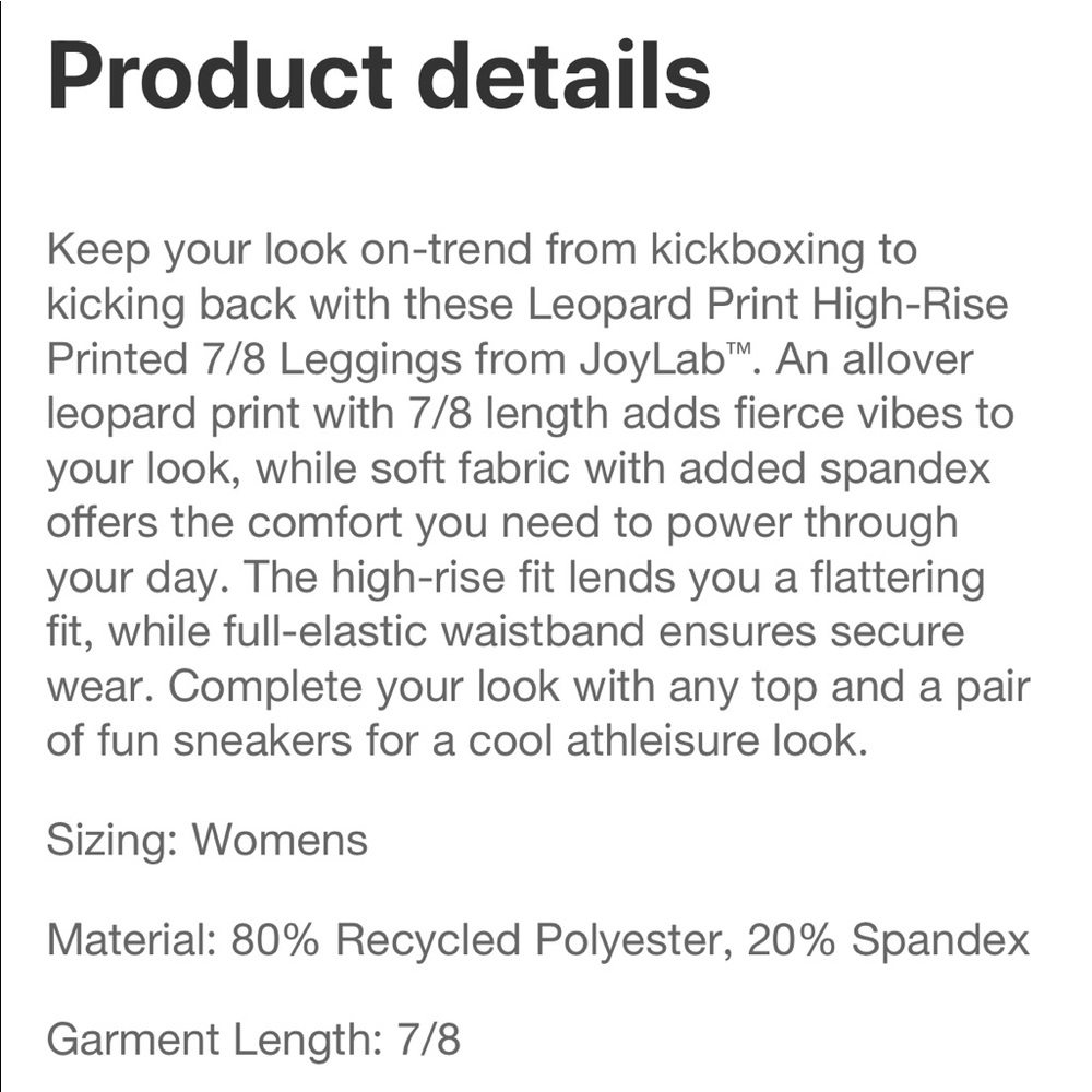 Leopard print High Rise Legging - Picture 7 of 8